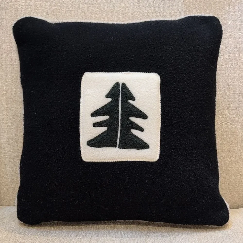 Adirondack Blanket Cozy Throw Pillow Cabin Rustic Nature Pine Tree